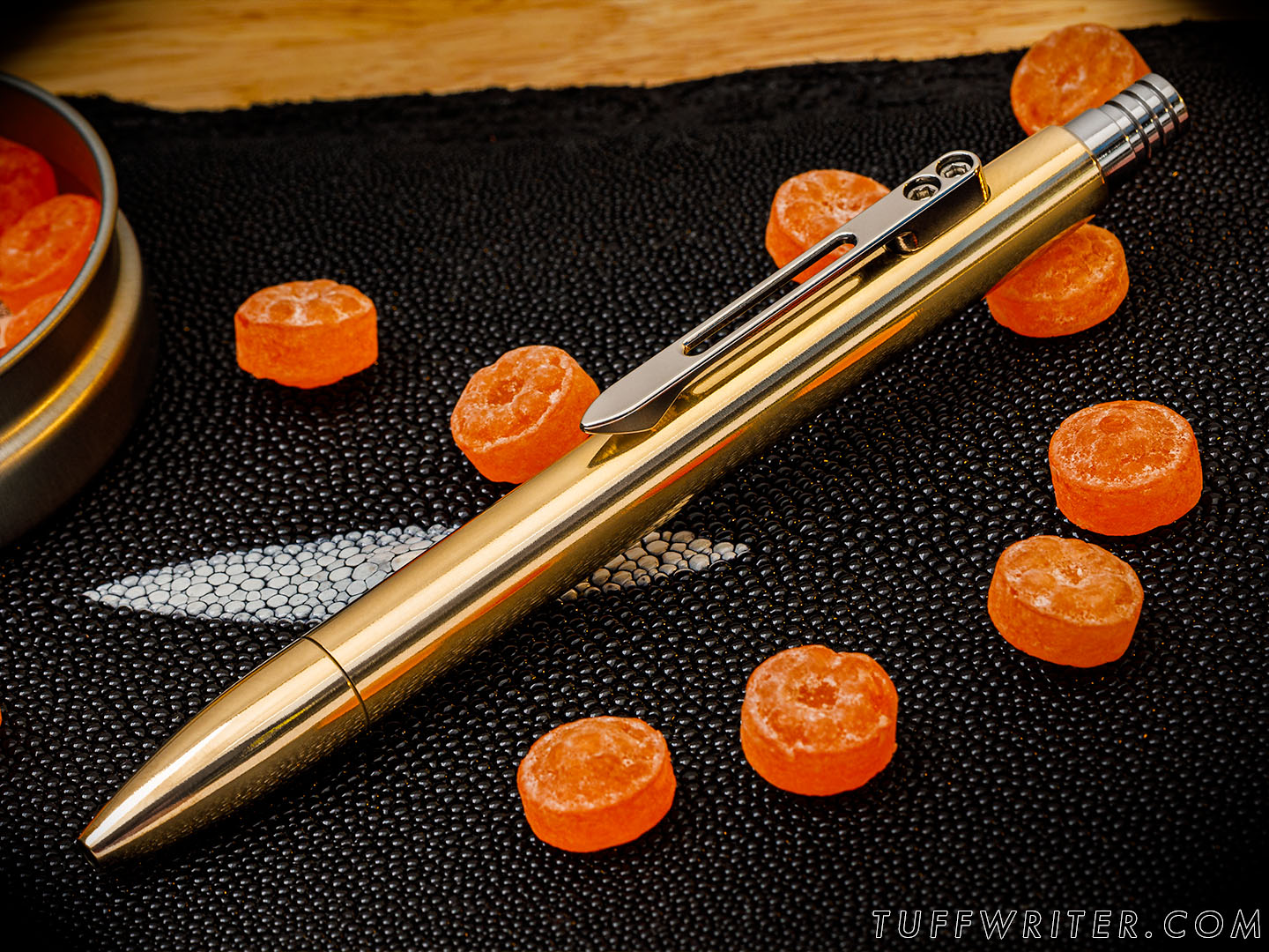 Analog Heavy Press Pen - Brass Deluxe