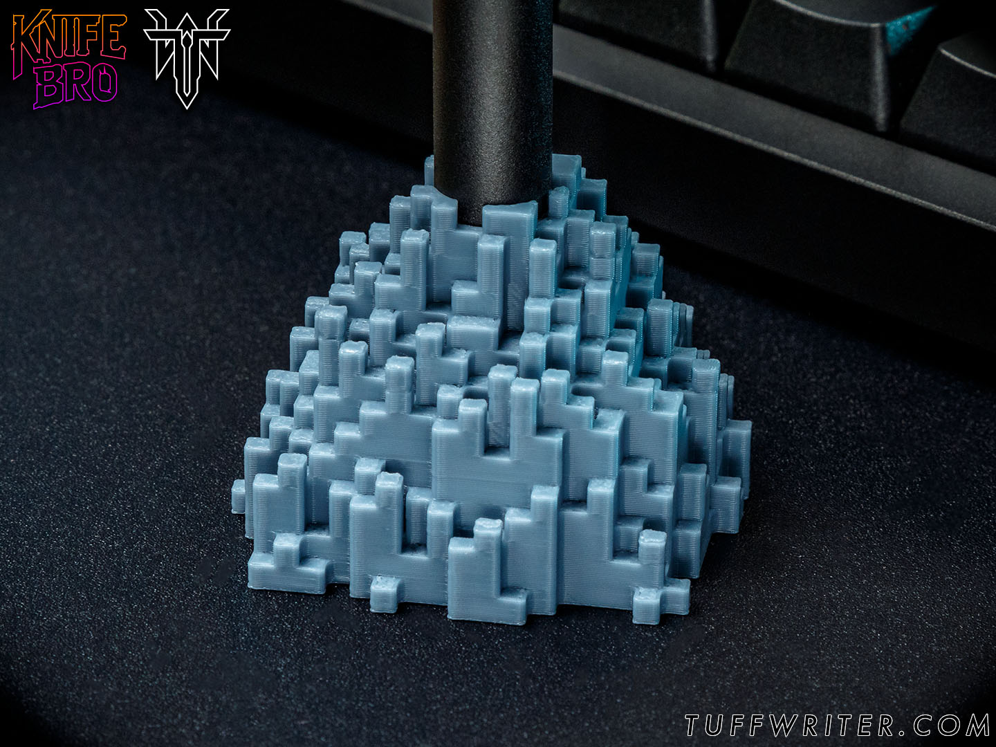 Knife Bro x Tuff Writer: Obelisk Pen Holder - Voxel