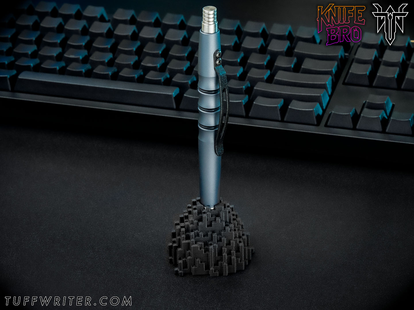 Knife Bro x Tuff Writer: Obelisk Pen Holder - Voxel