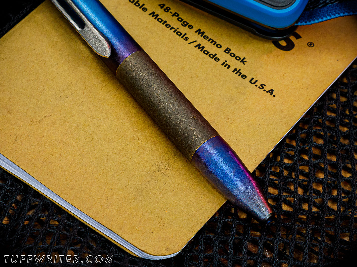 Mk Zero SPECIAL MISSION Pen - Titanium Flamed/Brass Tumbled